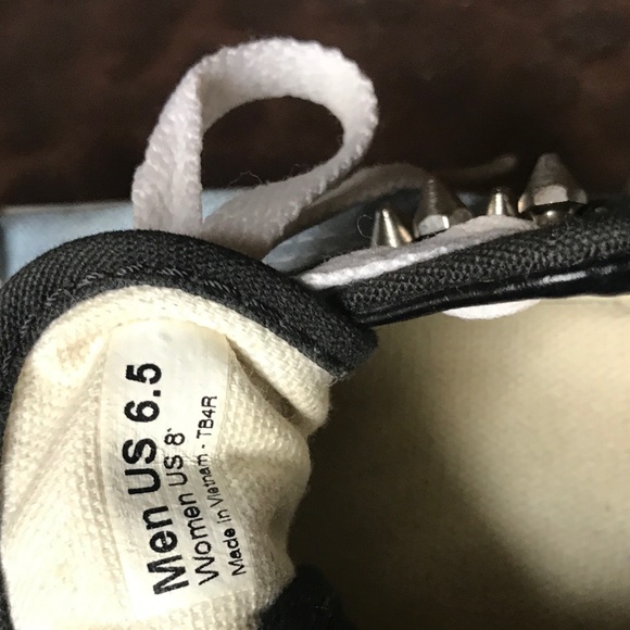 Light Blue Studded Vans - Picture 3 of 7